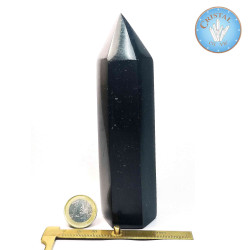 Pointe de Tourmaline noire polie #5 - 14,1 cm - 385 gr