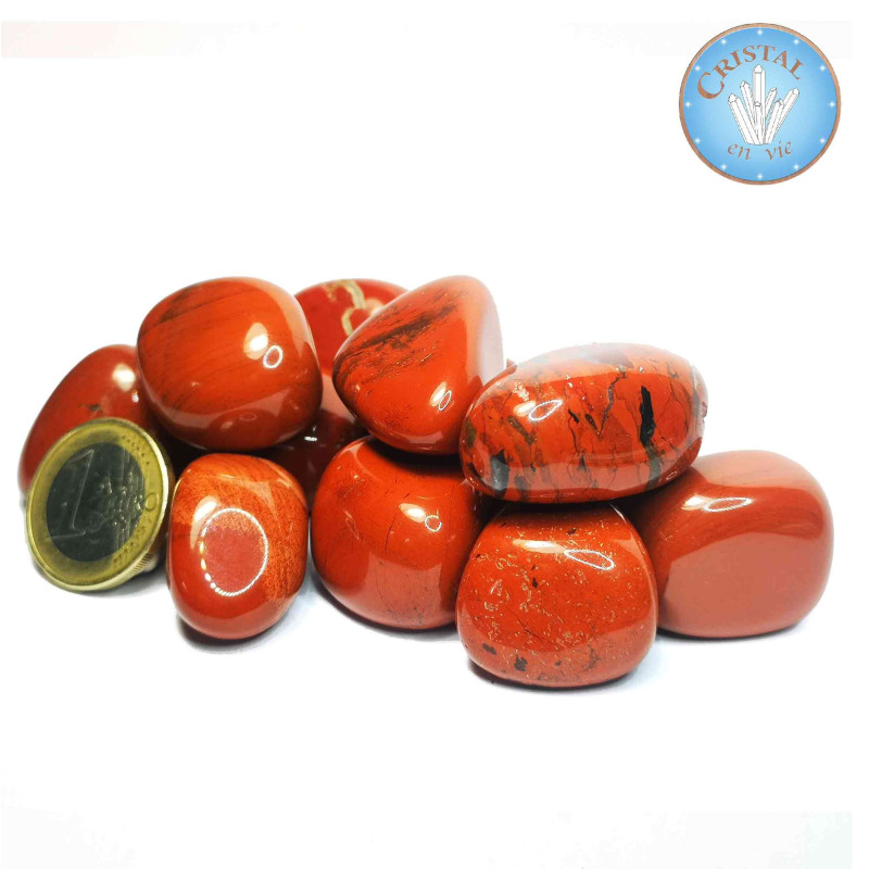 Jaspe Vermelho, Pedra natural rolada – Cristal-en-vie.com