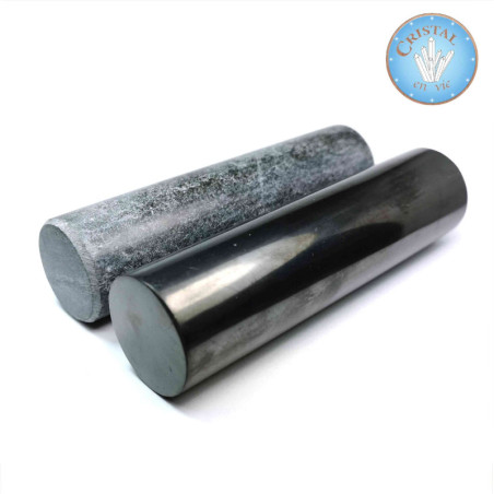 Harmonisierende Stäbe - Zylinder aus Schungit und Speckstein