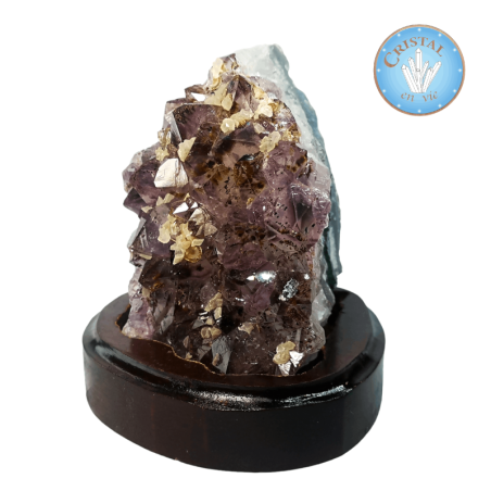 Amethyst-Druse mit Einschlüssen aus Brasilien