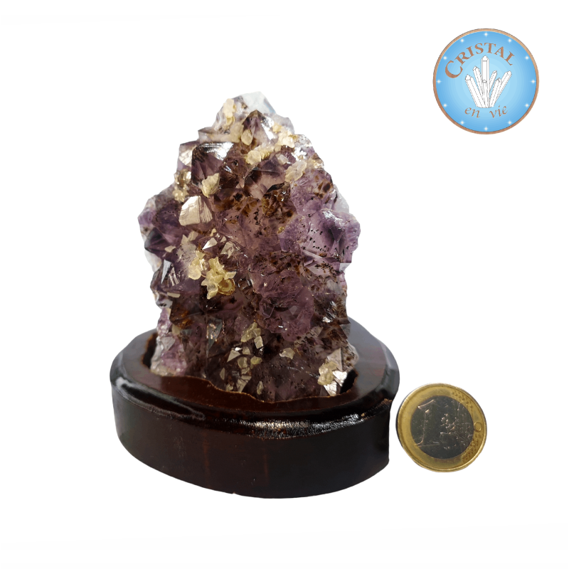 Amethyst-Druse mit Einschlüssen aus Brasilien