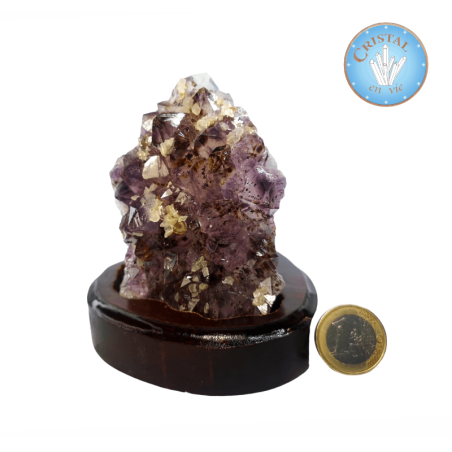 Amethyst-Druse mit Einschlüssen aus Brasilien