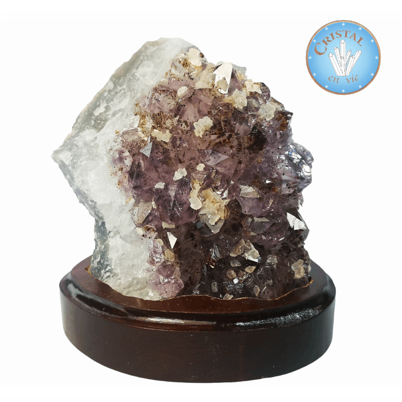 Amethyst-Druse mit Einschlüssen aus Brasilien