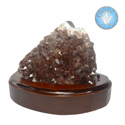 Drusa de ametista com inclusões do Brasil