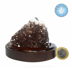 Drusa de ametista com inclusões do Brasil