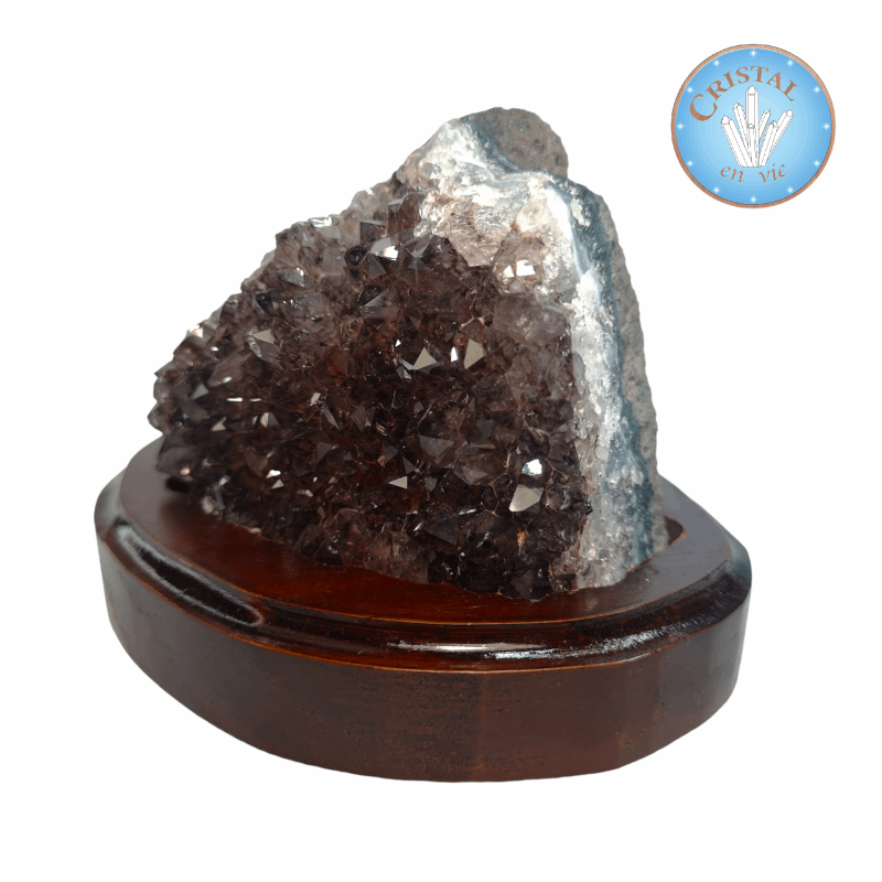 Amethyst-Druse mit Einschlüssen aus Brasilien