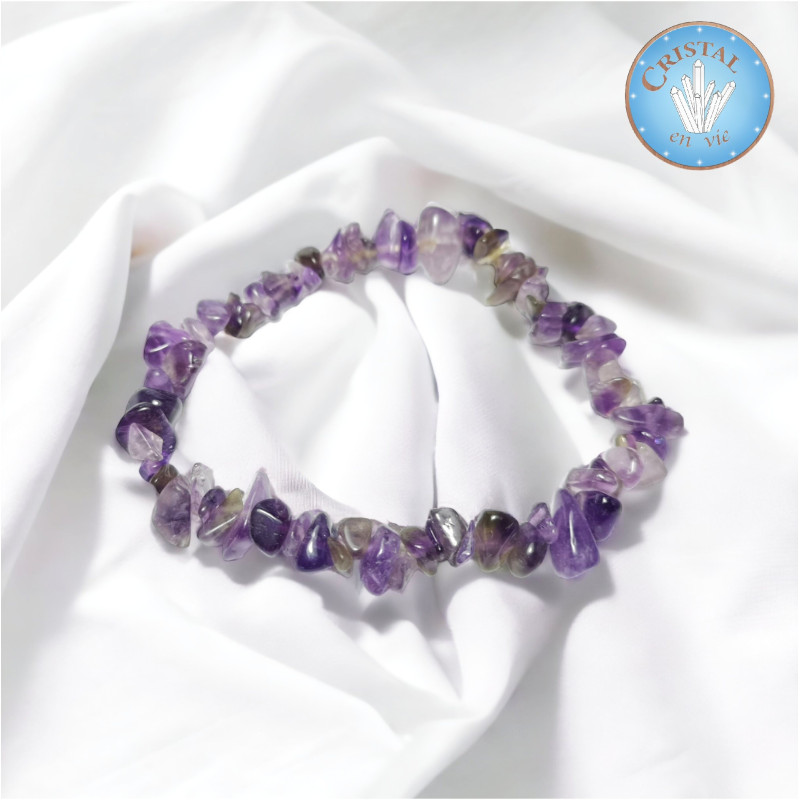 Bracelet Baroque en AMETHYSTE - Pierres naturelles polies