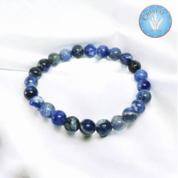 Pulseira de Sodalita - Pedras naturais - bolas polidas de 8mm