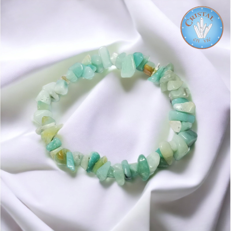 Bracelet baroque en Aventurine verte