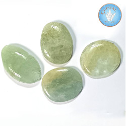AQUAMARIN Trommelstein, blau-grüner Naturstein – Cristal-en-vie.com