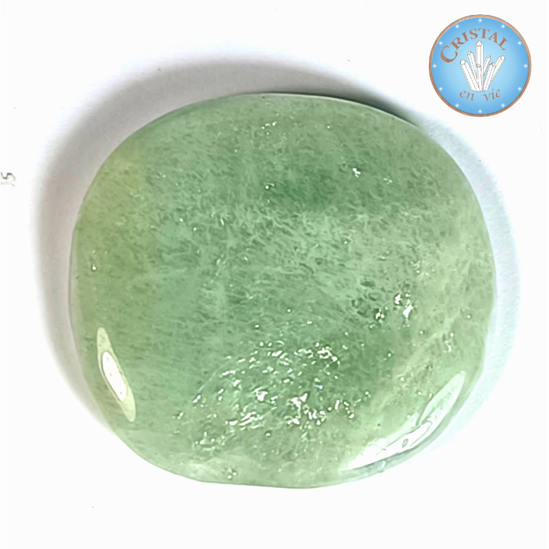 AQUAMARIN Trommelstein, blau-grüner Naturstein – Cristal-en-vie.com