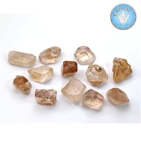 Topacio Imperial - Piedra naranja del valle de Skardu en Pakistán