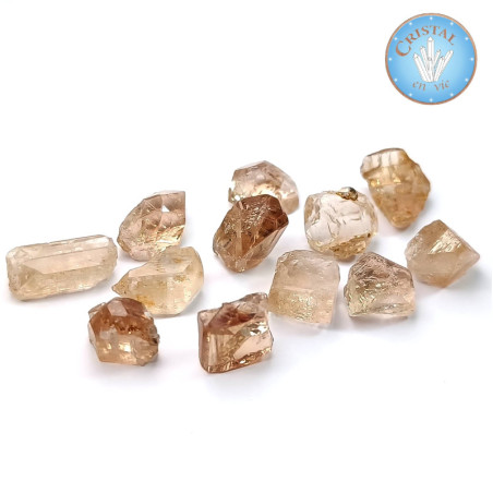 Topacio Imperial - Piedra naranja del valle de Skardu en Pakistán