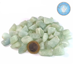 Loja: ÁGUA-MARINHA - Pedra Rolada Natural de cor verde-água