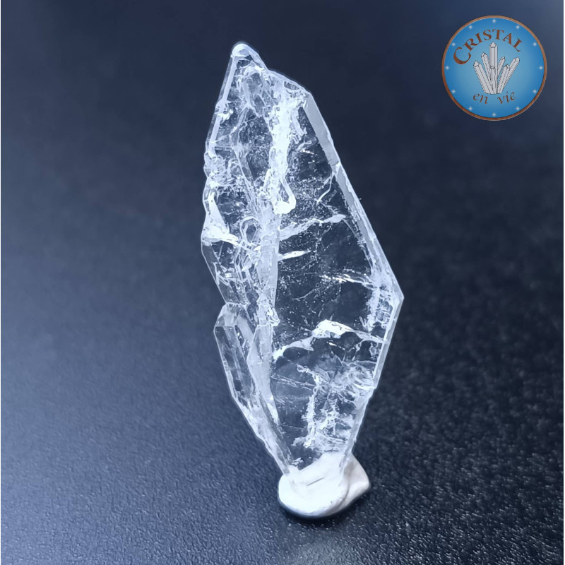 Cristal âme dit Faden Quartz - Quartz âme lamellaire - Pierre brute naturelle de Skardu, au Pakistan - Pièce unique !