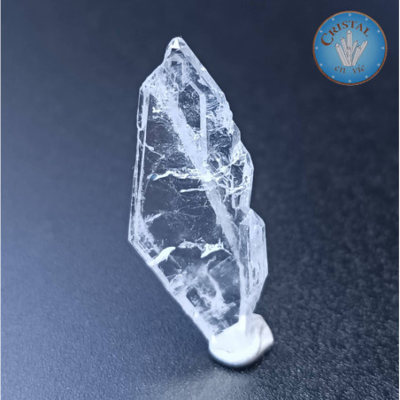 Cristal âme dit Faden Quartz - Quartz âme lamellaire - Pierre brute naturelle de Skardu, au Pakistan - Pièce unique !