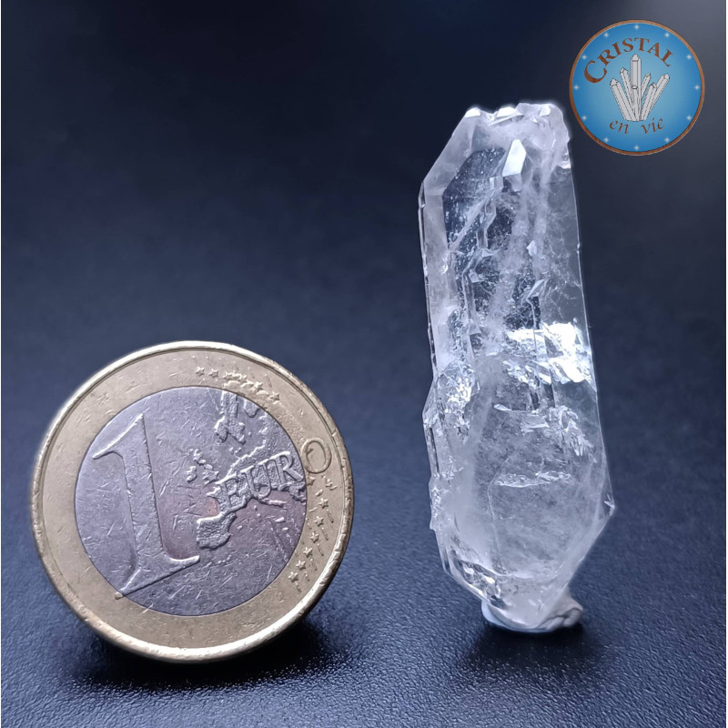 Cristal âme dit Faden Quartz - Quartz âme lamellaire - Pierre brute naturelle de Skardu, au Pakistan - Pièce unique !