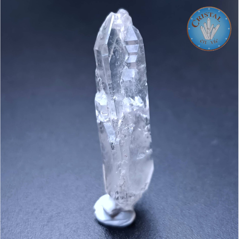 Cristal âme dit Faden Quartz - Quartz âme lamellaire - Pierre brute naturelle de Skardu, au Pakistan - Pièce unique !