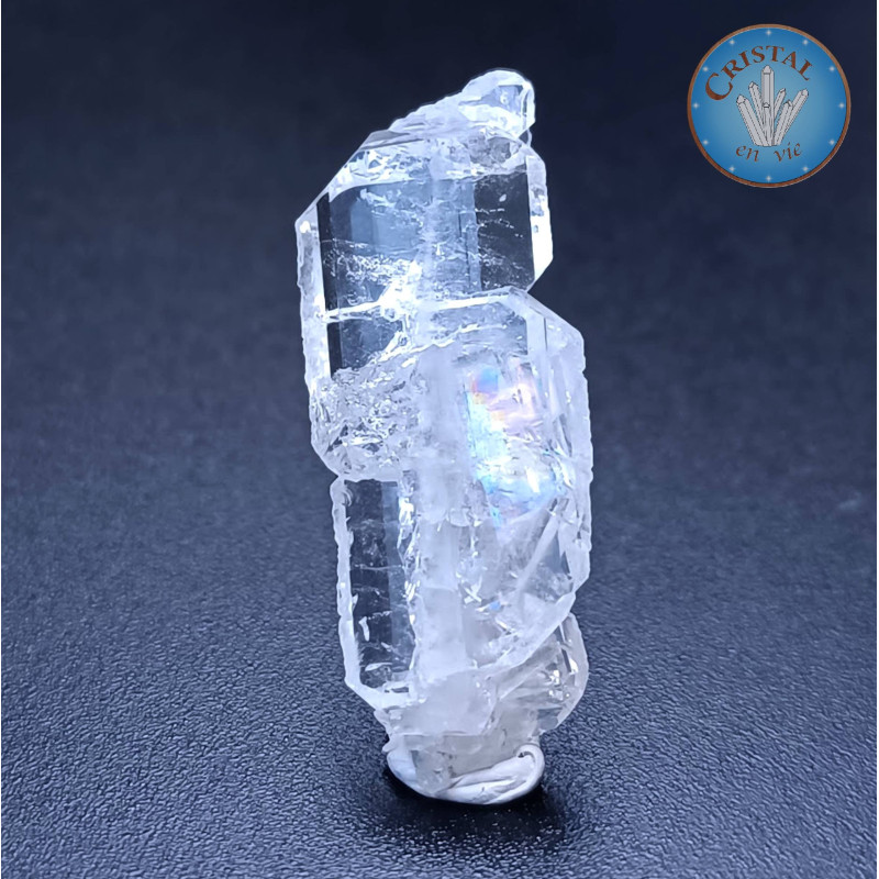 Cristal âme dit Faden Quartz - Quartz âme lamellaire - Pierre brute naturelle de Skardu, au Pakistan - Pièce unique !