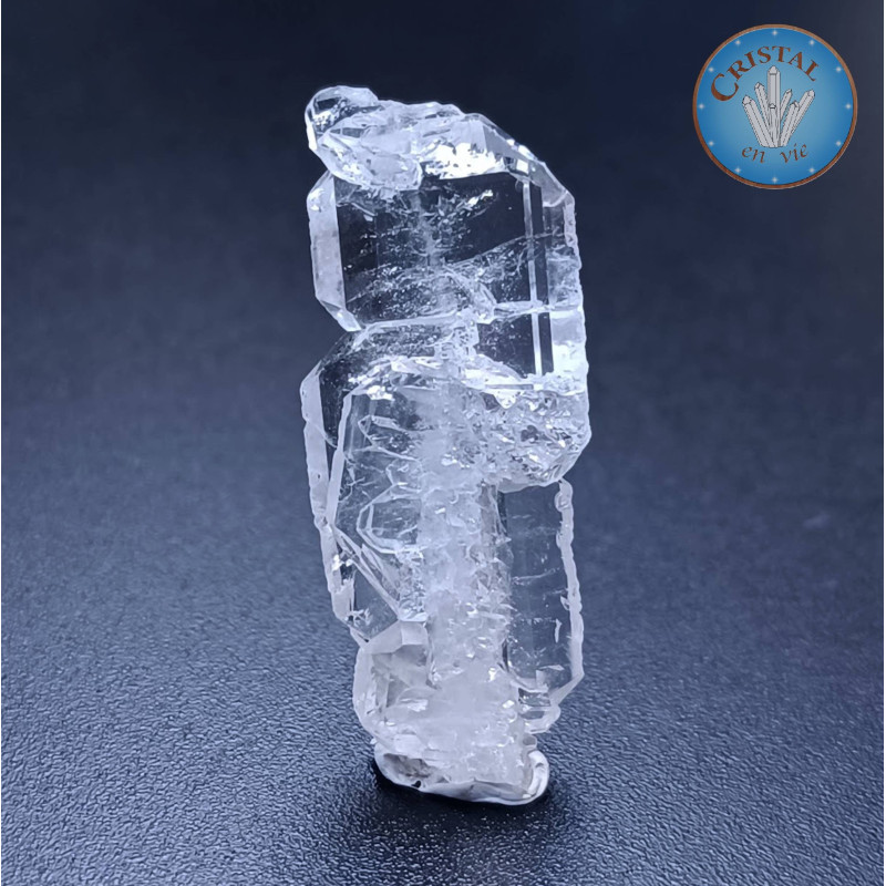 Cristal âme dit Faden Quartz - Quartz âme lamellaire - Pierre brute naturelle de Skardu, au Pakistan - Pièce unique !