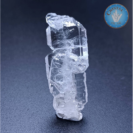 Cristal âme dit Faden Quartz - Quartz âme lamellaire - Pierre brute naturelle de Skardu, au Pakistan - Pièce unique !