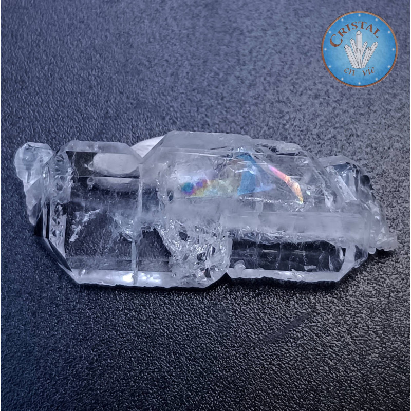 Cristal âme dit Faden Quartz - Quartz âme lamellaire - Pierre brute naturelle de Skardu, au Pakistan - Pièce unique !