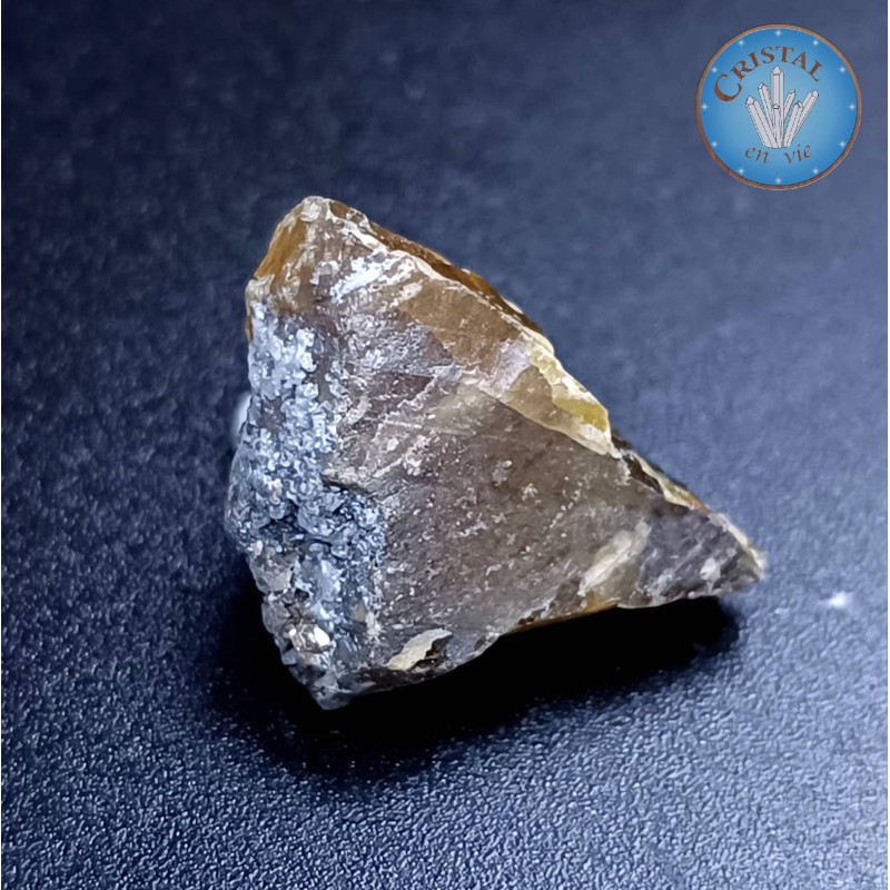 Sphalérite - Blende - Pierre brute couleur orangée sur sa gangue. Provenance Espagne. Pièce unique