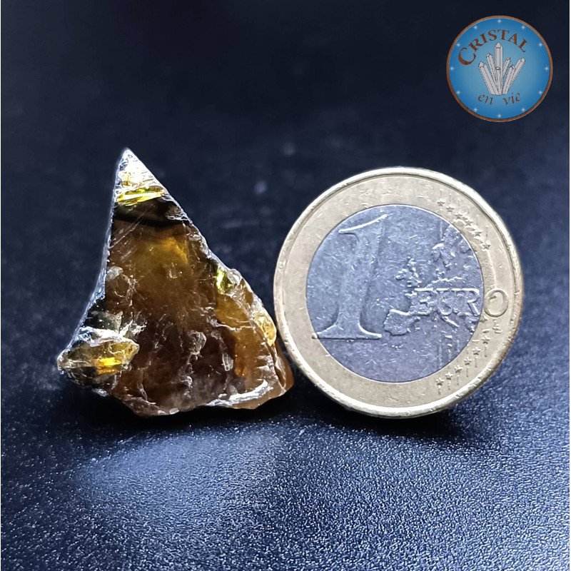 Winkel: Sphaleriet - Blende op gang - Ruwe goudrode steen