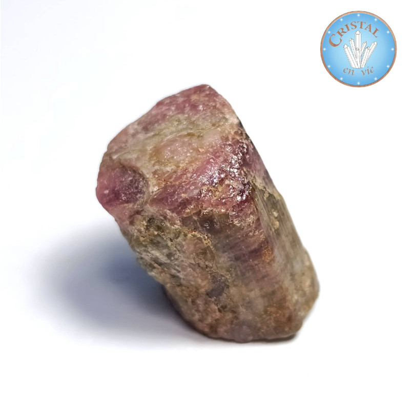 Rubellite - Tourmaline rose - Pierre naturelle brute couleur rouge ou rose de Chine