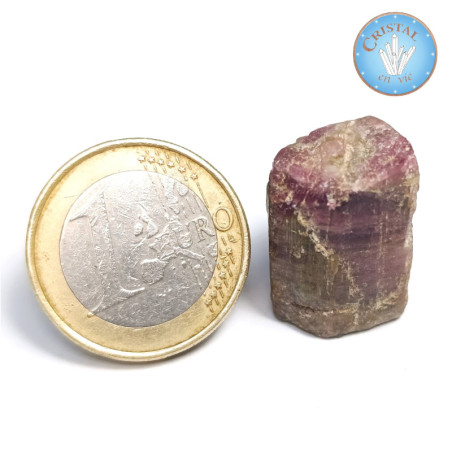 Rubellite - Tourmaline rose - Pierre naturelle brute couleur rouge ou rose de Chine