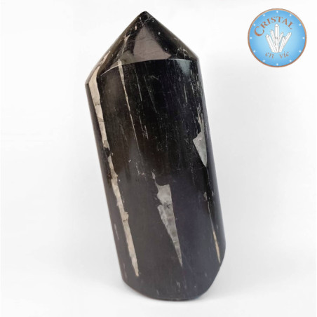 Tourmaline noire polie - Pierre naturelle