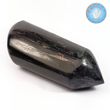 Punta TURMALINA NEGRA (Schorl), Piedra pulida