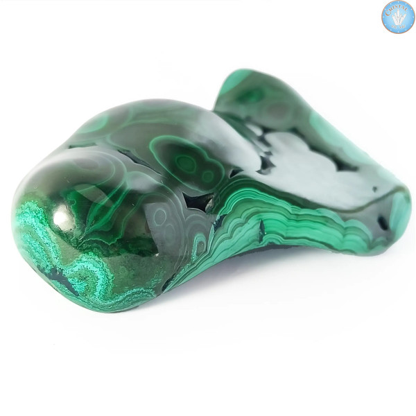 MALAQUITA, Pieza única, Piedra natural pulida n.º 2 – Cristal-en-vie.com