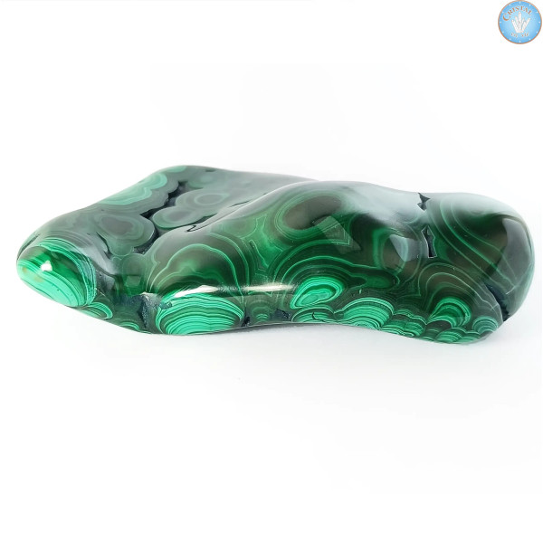 MALACHITE, Unique piece, Polished natural stone no. 2 – Cristal-en-vie.com