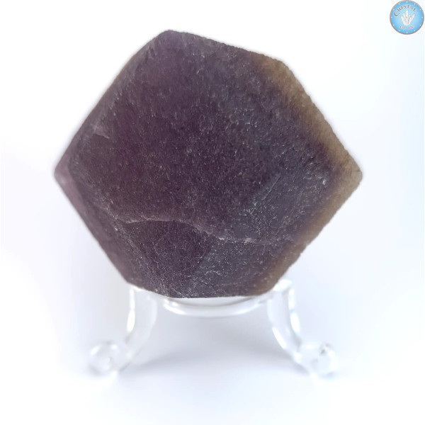 Dodécaèdre rhombique de Fluorine rubanée, Pierre naturelle brute ( non poli )