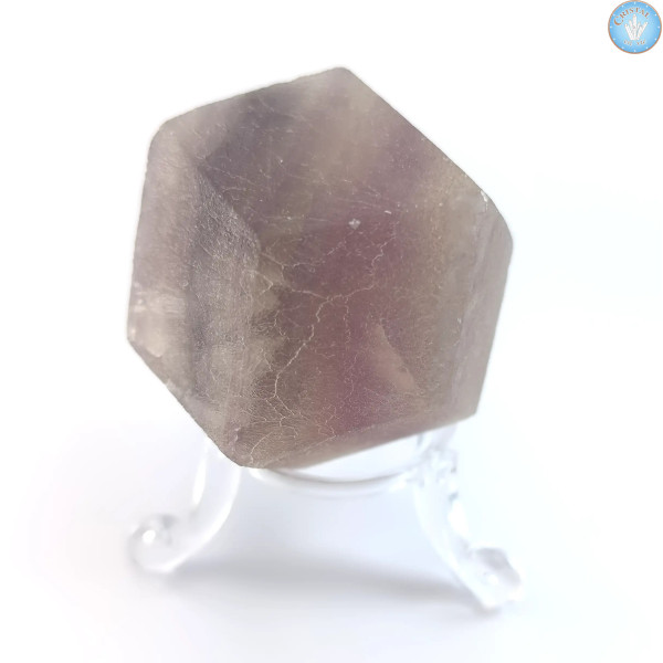 Dodécaèdre rhombique de Fluorine rubanée, Pierre naturelle brute ( non poli )