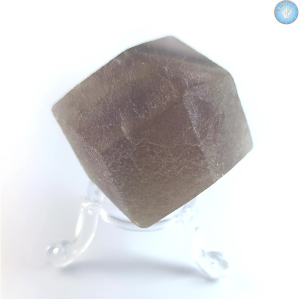 Dodécaedro rómbico de fluorita con bandas, Piedra Bruta n.º 2