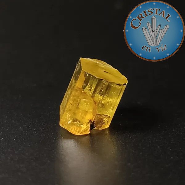 Heliodoro Berilo amarelo n.º 4, pedra natural - cristal-en-vie.com