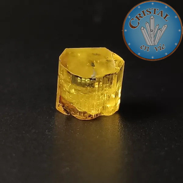 Heliodoro Berilo amarelo n.º 4, pedra natural - cristal-en-vie.com