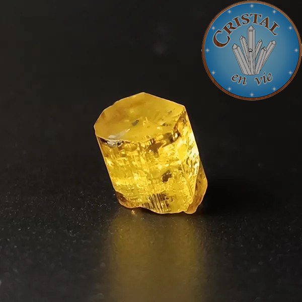 Heliodoro Berilo amarillo n.º 4, piedra natural - cristal-en-vie.com