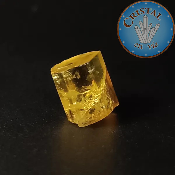 Heliodoro Berilo amarelo n.º 4, pedra natural - cristal-en-vie.com