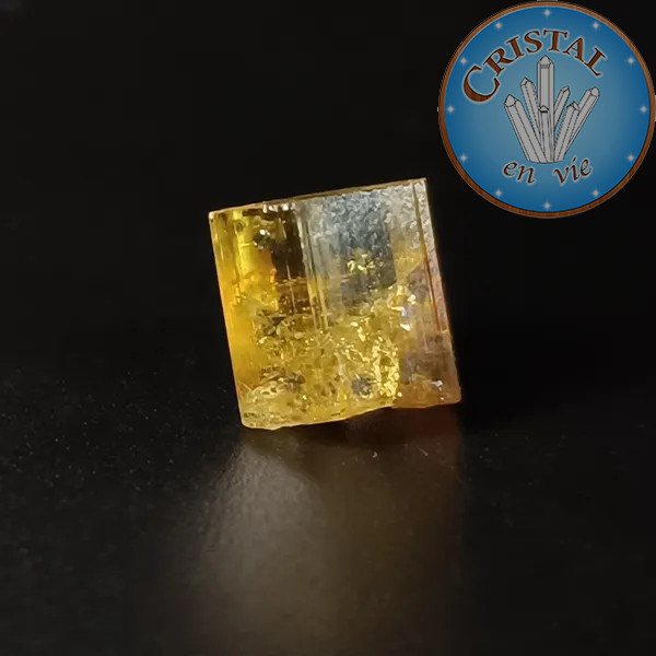 Heliodoro Berilo amarelo n.º 4, pedra natural - cristal-en-vie.com