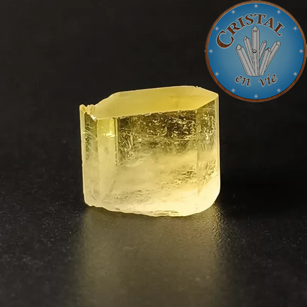 Heliodoro Berilo amarelo n.º 5, pedra natural - cristal-en-vie.com