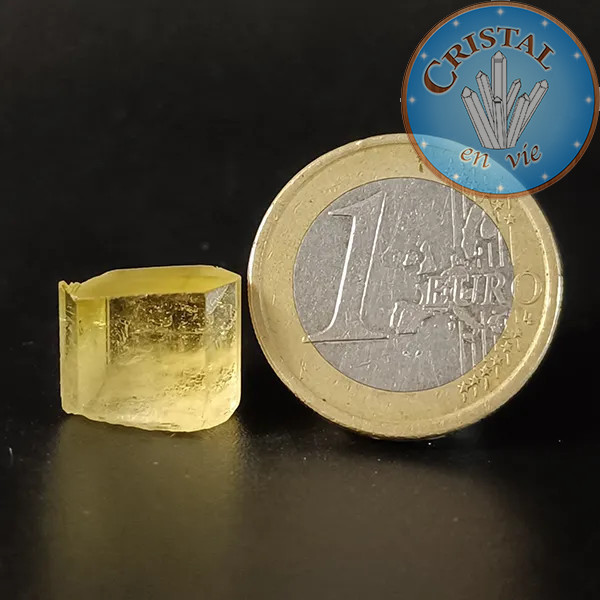 Heliodoro Berilo amarillo n.º 5, piedra natural - cristal-en-vie.com