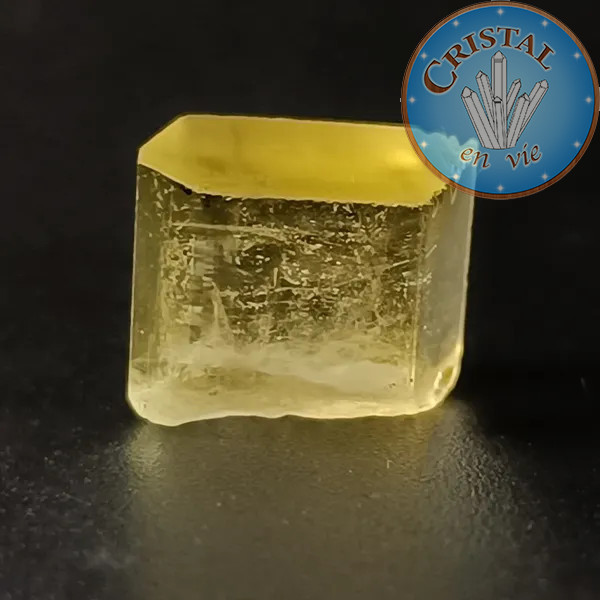 Heliodoro Berilo amarillo n.º 5, piedra natural - cristal-en-vie.com