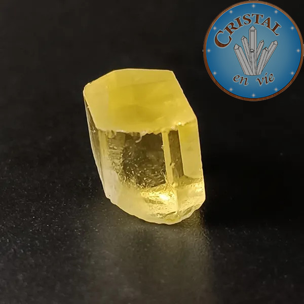 Heliodoro Berilo amarillo n.º 5, piedra natural - cristal-en-vie.com