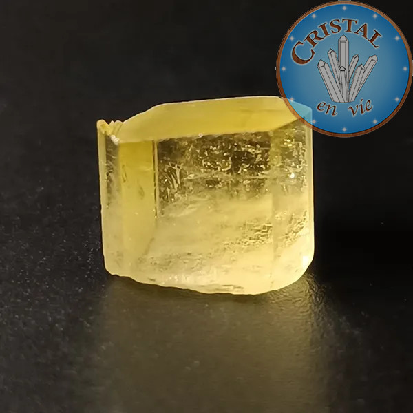 Heliodoro Berilo amarillo n.º 5, piedra natural - cristal-en-vie.com