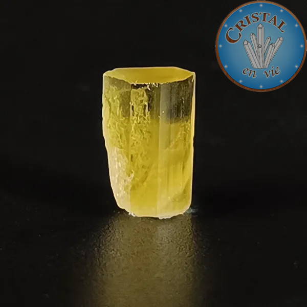 Heliodoro Berilo amarillo n.º 6, piedra natural - cristal-en-vie.com