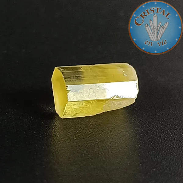 Heliodoro Berilo amarillo n.º 6, piedra natural - cristal-en-vie.com