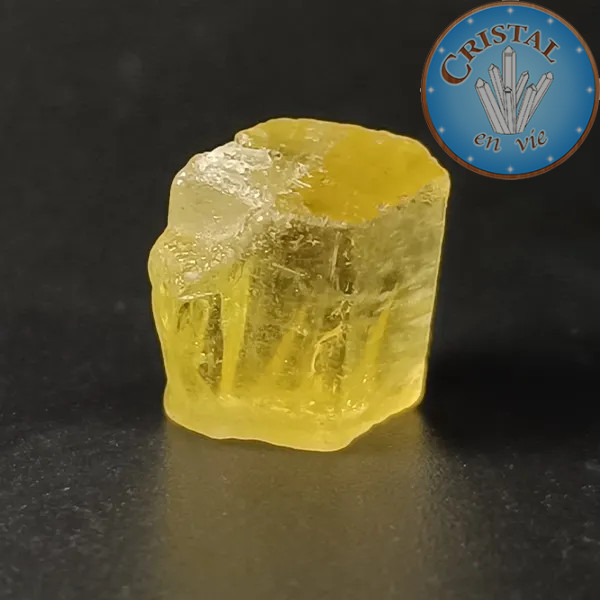 Heliodoro Berilo amarillo n.º 7, piedra natural - cristal-en-vie.com
